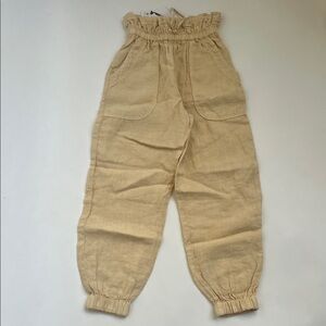 Zara kids Yellow Linen Pants
